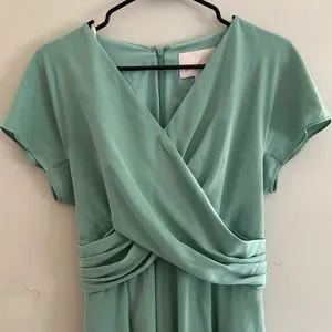 Gal Meets Glam | Dresses | Gal Meets Glam Seraphina Fern Mint Aline Flare  Tie Waist Bow Dress Size 4p | Poshmark